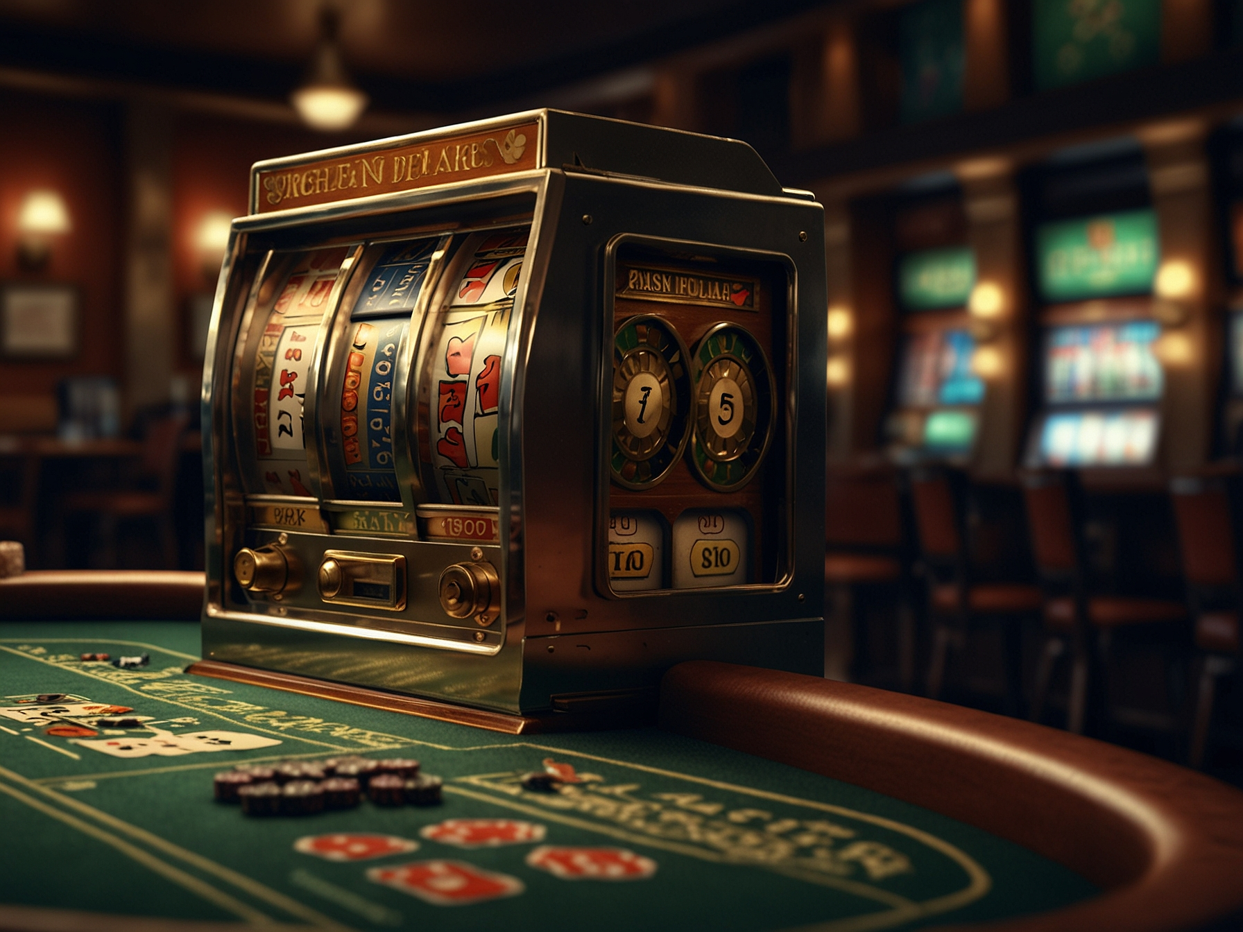 Games hero with slot machines and live dealer